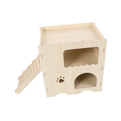 FUTUREORYY Hamsterhütte Aus Massivholz Kleine Unterschlupfhäuser Leiter Versteck Röhren Lebensräume Klettergehege Hamsterspielzeug Meerschweinchen Verstecktes Spielnest Gemütlicher FUTUREORYY Hamsterhütte Aus Massivholz Kleine Unterschlupfhäuser Leiter Versteck Röhren Lebensräume Klettergehege Hamsterspielzeug Meerschweinchen Verstecktes Spielnest Gemütlicher von FUTUREORYY