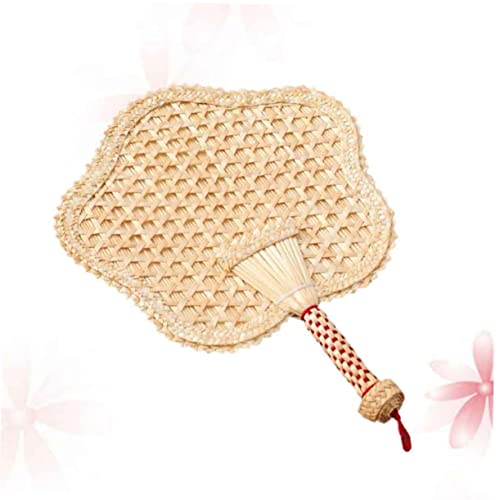 FUTUREORYY Handgefertigter Gestrickter Fünfzackiger Bambusfächer Leichter Kühlventilator für Sommer Tragbar Natürlicher Handfächer für Strand Party und Wohnkultur FUTUREORYY Handgefertigter Gestrickter Fünfzackiger Bambusfächer Leichter Kühlventilator für Sommer Tragbar Natürlicher Handfächer für Strand Party und Wohnkultur von FUTUREORYY