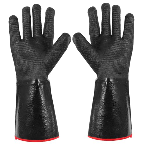 FUTUREORYY Hitzebeständige Wasserdichte Neopren Handschützer Schützende Praktische Grillhandschuhe für Küche und Outdoor Unisex Maschinenwaschbar Hitzebeständig bis Wiederverwendbar von FUTUREORYY