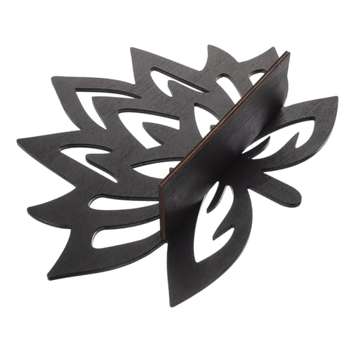 FUTUREORYY Holz Lotus Wandregal Blumenform Wandhalterung Dekoratives Holzregal Wandaufbewahrung Praktisches Blumenförmiges Regal Für Wohnzimmer Schlafzimmer Küche von FUTUREORYY