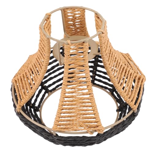 FUTUREORYY Imitat Rattan Lampenschirm Deckenleuchte Abdeckung Kreativ Einfach Installierbar Für Esszimmer Hotel Restaurant Wohnzimmer FUTUREORYY Imitat Rattan Lampenschirm Deckenleuchte Abdeckung Kreativ Einfach Installierbar Für Esszimmer Hotel Restaurant Wohnzimmer von FUTUREORYY