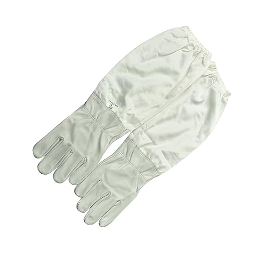 FUTUREORYY Imkerhandschuhe Xxl Belüftete Schutzärmel für Effektiven Insektenschutz Unisex für Imker und Bienenzucht Weiß Hochwertiges Material Geruchlos von FUTUREORYY