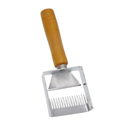 FUTUREORYY Imkerwerkzeug Honiggabel mit Holzgriff Lebensmittelechter Robuste Honigschaufel für Effizientes Entdeckeln von Bienenwaben Bienenfreundliches Zubehör für Imker FUTUREORYY Imkerwerkzeug Honiggabel mit Holzgriff Lebensmittelechter Robuste Honigschaufel für Effizientes Entdeckeln von Bienenwaben Bienenfreundliches Zubehör für Imker von FUTUREORYY