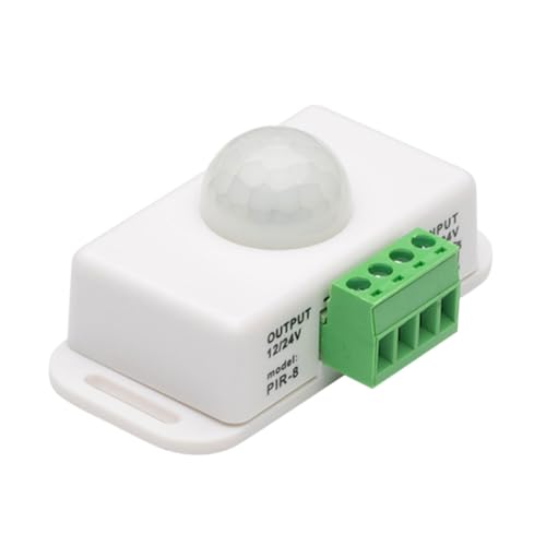 FUTUREORYY Infrarot Bewegungssensor Schalter Dc Pir Lichtsteuerung Erkennung Hochsensibel Einfache Installation Für LED Streifen Küchenschrank Treppe Weiß FUTUREORYY Infrarot Bewegungssensor Schalter Dc Pir Lichtsteuerung Erkennung Hochsensibel Einfache Installation Für LED Streifen Küchenschrank Treppe Weiß von FUTUREORYY