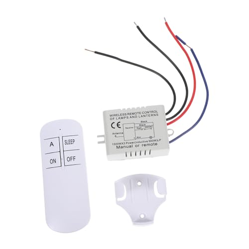 FUTUREORYY Kabelloser Lichtschalter mit Digitaler Intelligenz Fernbedienung für Deckenlampen Stilvolles Minimalistisches Design Einfache Installation Geeignet für Wohn und Schlafzimmer von FUTUREORYY