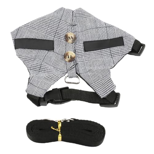 FUTUREORYY Kaninchen Geschirr und Leine Set S Kleintier Brustgeschirr aus Baumwolle und Polyester Leichtes Strapazierfähiges Haustierzubehör für Hamster und Kleine Hasen Schonend für Zarte von FUTUREORYY
