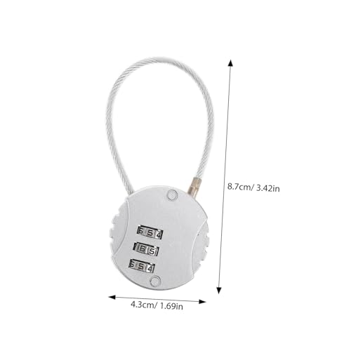 FUTUREORYY Kartenschloss Rundes Zahlenschloss Silber Klein Tragbar für Koffer Rucksack Schließfach Vielseitig Sicher für Schule Büro Alltag FUTUREORYY Kartenschloss Rundes Zahlenschloss Silber Klein Tragbar für Koffer Rucksack Schließfach Vielseitig Sicher für Schule Büro Alltag von FUTUREORYY