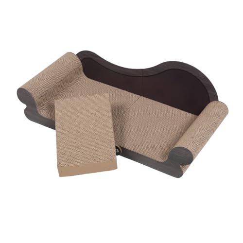 FUTUREORYY Katzenkratzbrett Sofa Katzenliege Kratzbrett Autokratzbrett Hübsches Katzenkratzbrett Entzückendes Kartonkratzbrett von FUTUREORYY