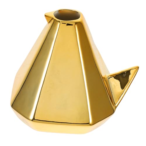 FUTUREORYY Keramikvase Minimalistisch Blumentopf Für Drinnen Goldene Blumenvase Klein Keramik-blumentopf Einfach Langlebiger Pflanzgefäß Für Kleine Blumen FUTUREORYY Keramikvase Minimalistisch Blumentopf Für Drinnen Goldene Blumenvase Klein Keramik-blumentopf Einfach Langlebiger Pflanzgefäß Für Kleine Blumen von FUTUREORYY