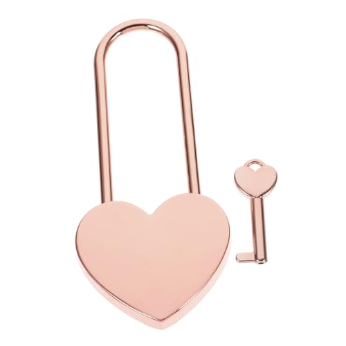 FUTUREORYY Kleines Herz Vorhängeschloss mit Schlüssel Rosegold für Tagebücher Schmuckschatullen Gepäck Kompakt Leicht Vielseitig Einsetzbar als Liebesschloss und zum Valentinstag FUTUREORYY Kleines Herz Vorhängeschloss mit Schlüssel Rosegold für Tagebücher Schmuckschatullen Gepäck Kompakt Leicht Vielseitig Einsetzbar als Liebesschloss und zum Valentinstag von FUTUREORYY