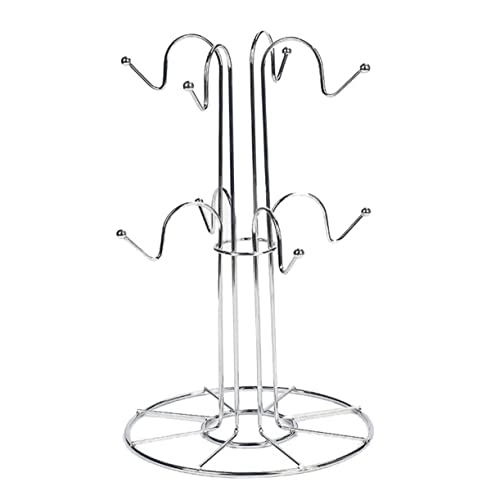 FUTUREORYY Küchen Mug Rack aus Hochwertigem Rostfrei Silberner Tassenhalter für Theke Platzsparend Langlebiger Becherhalter zur Tassenaufbewahrung und Trocknung FUTUREORYY Küchen Mug Rack aus Hochwertigem Rostfrei Silberner Tassenhalter für Theke Platzsparend Langlebiger Becherhalter zur Tassenaufbewahrung und Trocknung von FUTUREORYY