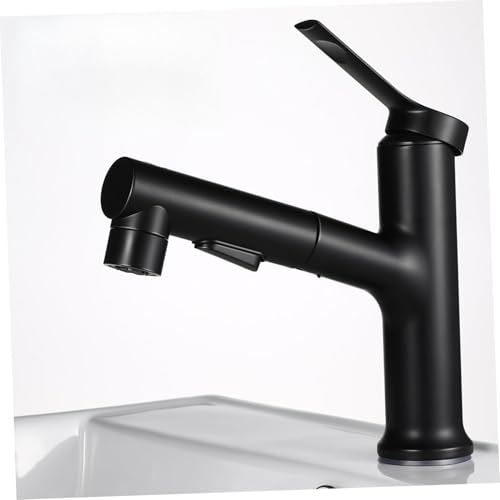 FUTUREORYY Küchenarmatur mit Ausziehbarer Brause Drehbar Einhebelmischer aus Langlebigem Zinklegierung Waschbecken Wasserhahn für Küche und Bad Spritzschutzarm von FUTUREORYY