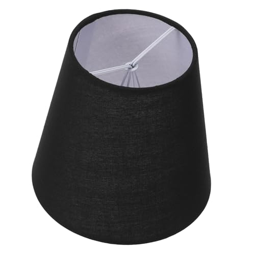 FUTUREORYY Lampenschirm Ersatzschirm für Wand und Tischlampe Schwarzer Lampenaufsatz aus Langlebigem Dekorative Lichtabdeckung für Wohnzimmer Schlafzimmer Arbeitszimmer Weiches Licht Schützt von FUTUREORYY