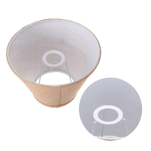 FUTUREORYY Lampenschirm aus Stoff Abdeckung Trommel Kronleuchter Schattierungen Sackleinen khaki Lampenschirme aus Stoff Lampenschirm für Schreibtischlampe Dekorative Lampenschirme von FUTUREORYY