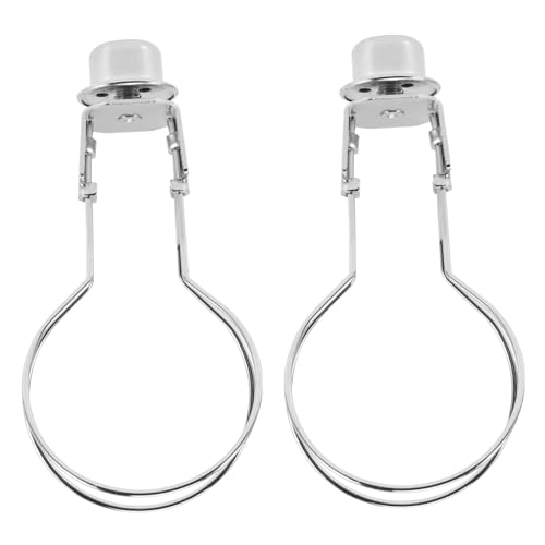 FUTUREORYY Lampenschirmadapter aus Robustem Eisen mit Federclip für Glühbirne DIY Beleuchtungszubehör für Steh und Tischlampen Langlebig und Einfach Anzubringen Silberfarben FUTUREORYY Lampenschirmadapter aus Robustem Eisen mit Federclip für Glühbirne DIY Beleuchtungszubehör für Steh und Tischlampen Langlebig und Einfach Anzubringen Silberfarben von FUTUREORYY