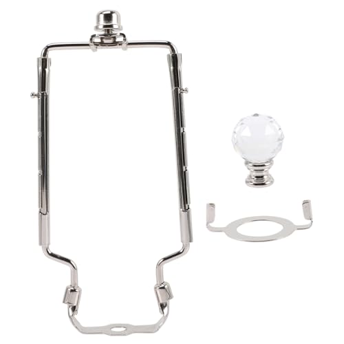 FUTUREORYY Lampenschirmhalter Verstellbar Lampenhalter Ersatz für Tischlampe Lampenfassung Silber Lampenschirm Halterung Kompatibel mit Lampenschirmen von FUTUREORYY