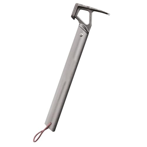 FUTUREORYY Leichter Zelthammer aus Aluminiumlegierung mit Edelstahlgriff Multifunktionaler Outdoor Hammer mit Flaschenöffner und Lanyard Robustes Campingwerkzeug zum Einschlagen von Heringen von FUTUREORYY