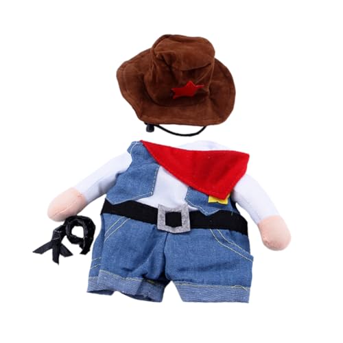 FUTUREORYY Lustiges Katzenkostüm Cowboy Look Kreatives Party katzenoutfit für Outdoor Fotografie Halloween Wochenendfeiern Bequem Sauber Haltend Vielseitig Einsetzbar FUTUREORYY Lustiges Katzenkostüm Cowboy Look Kreatives Party katzenoutfit für Outdoor Fotografie Halloween Wochenendfeiern Bequem Sauber Haltend Vielseitig Einsetzbar von FUTUREORYY