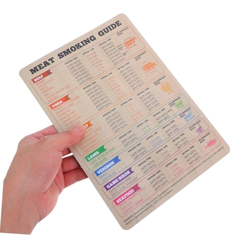 FUTUREORYY Magnetischer Bbq Temperatur chart für Kühlschrank Grill zubehör mit Klarem Großem Schriftbild Umfassendem Fleisch smoker Guide zum Grillen Räuchern Braten Wiederverwendbar ohne von FUTUREORYY