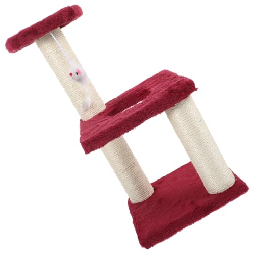 FUTUREORYY Mehrschichtiger Katzenturm aus Verschleißfestem Material Kratzbaum mit Integriertem Katzenspielzeug Stabile Kratzsäule für Drinnen als Katzenruheliege und Kratzplattform in FUTUREORYY Mehrschichtiger Katzenturm aus Verschleißfestem Material Kratzbaum mit Integriertem Katzenspielzeug Stabile Kratzsäule für Drinnen als Katzenruheliege und Kratzplattform in von FUTUREORYY