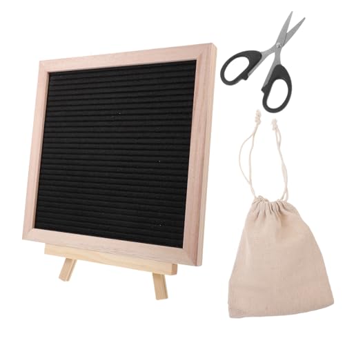 FUTUREORYY Message Board Filz Buchstaben Tafel mit Holzständer Schwarz DIY Letter Board für Zuhause Büro Bakery Milchtee Shop Wiederverwendbar und Stabil FUTUREORYY Message Board Filz Buchstaben Tafel mit Holzständer Schwarz DIY Letter Board für Zuhause Büro Bakery Milchtee Shop Wiederverwendbar und Stabil von FUTUREORYY
