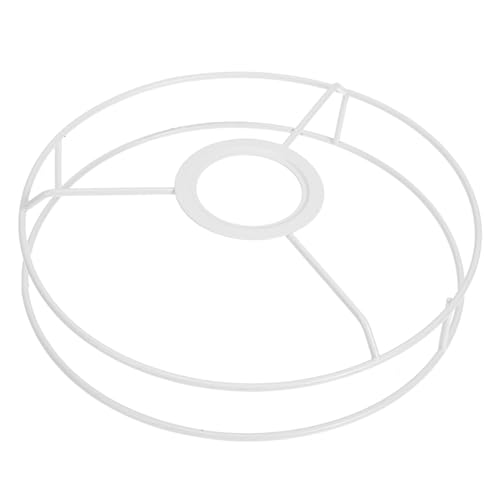 FUTUREORYY Metall Lampenschirm Gestell Rund DIY Lampenschirm Rahmen für Tischlampe Kronleuchter Deckenleuchte Ersatzschirm Stehlampe Weiß FUTUREORYY Metall Lampenschirm Gestell Rund DIY Lampenschirm Rahmen für Tischlampe Kronleuchter Deckenleuchte Ersatzschirm Stehlampe Weiß von FUTUREORYY