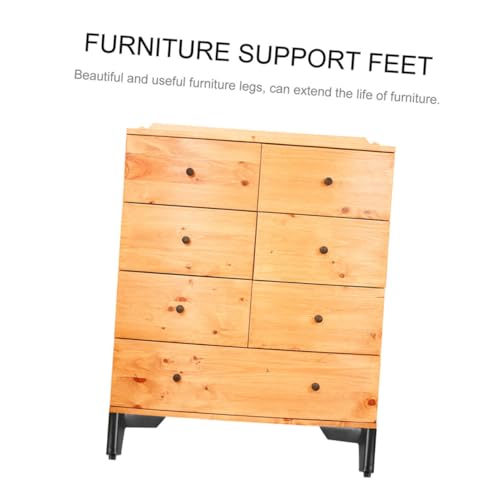 FUTUREORYY Metallmöbelfuß Robustes Eisen Stützendes Möbelbein Schräg Einfache Montage für Sofa Bett Tv Schrank Vielseitig Einsetzbar Langlebig und Praktisch von FUTUREORYY