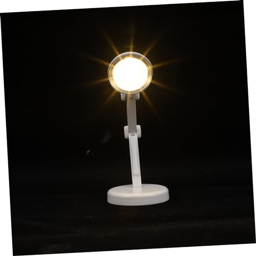 FUTUREORYY Mini Nachttischlampe Faltbar LED Warmweiß Kompakte Tischlampe mit Augenfreundlichem Licht Tragbare Leselampe für Desktop Nachtlicht Dekoration zum Lesen und Arbeiten von FUTUREORYY