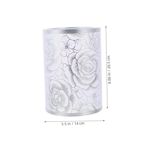 FUTUREORYY Modern Dekorativer Lampenschirm aus Hochwertigem Stoff und Eisen Zylindrischer Lampenbezug für Tischlampe Langlebig Warmes Diffuses Licht Elegantes Design für Wohnzimmer und von FUTUREORYY