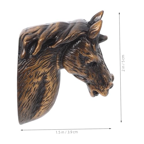 FUTUREORYY Moderner Pferdekopf Türgriff Antik Optik Vintage Schrankknopf Dekorativer Griff Für Schränke Und Fenster Einfache Montage Für Pferdeliebhaber Frau von FUTUREORYY