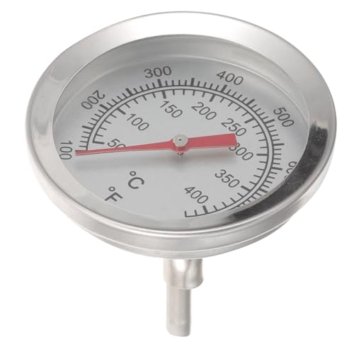 FUTUREORYY Ofen und Grillthermometer aus Hitzebeständigem Edelstahl Präzises Temperaturmessgerät für Backofen Bbq und Ölpfannen Handlich Ablesbar Vielseitig Einsetzbar von FUTUREORYY