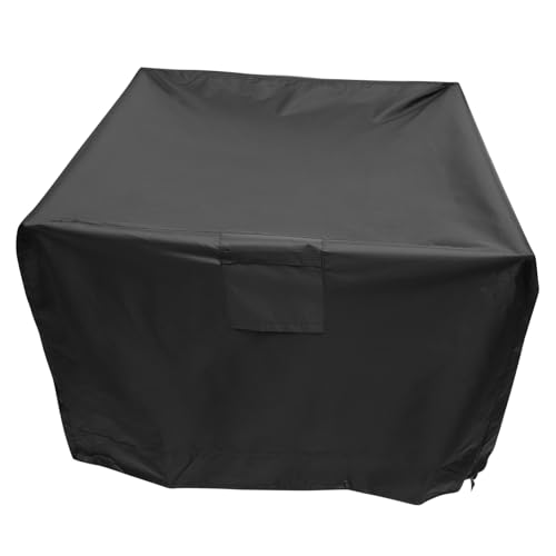 FUTUREORYY Oxford Oxford Stoff Grillabdeckung mit Kordelzug Wetterfeste UV Beständige Schwere Abdeckhaube für Gasgrills Hitzebeständig Reißfest Schwarz von FUTUREORYY