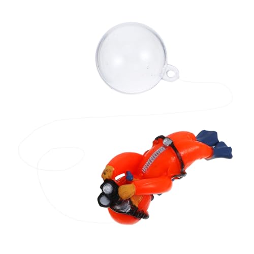 FUTUREORYY PVC Taucher Dekoration Aquarium Schwimmender Taucher Ornament Langlebiges Detailreiches Fischbecken Zubehör für Verspielte Unterwasserlandschaft von FUTUREORYY