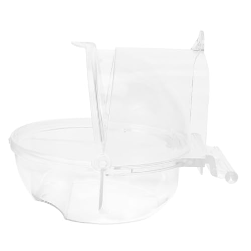 FUTUREORYY Papageien badewanne aus Geruchlosem Stabilem Kunststoff Hängendes Vogelbad für Käfig Kleine Wellensittich Dusche und Sandbad Runde Kanten Sicher für Sittiche Nymphensittiche von FUTUREORYY