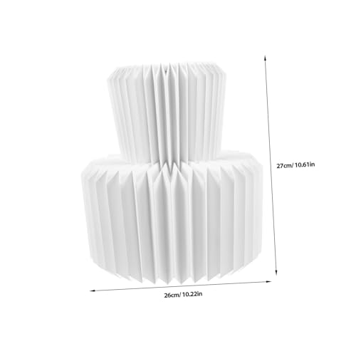 FUTUREORYY Papierlampenschirm Faltbar DIY Lampenschirm für Pendelleuchte Eleganter Lampenschirm aus Papier und Metall Vielseitig für Partys Hochzeiten und Wohnraumdekoration von FUTUREORYY