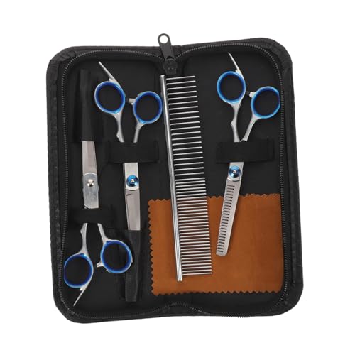 FUTUREORYY Pet Grooming Scheren Ergonomisch Komfortabel Zinc Legierung Haustier Schere Für Hunde Katzen Präzise Fellpflege Mit Gebogenen Und Geraden Schneiden von FUTUREORYY