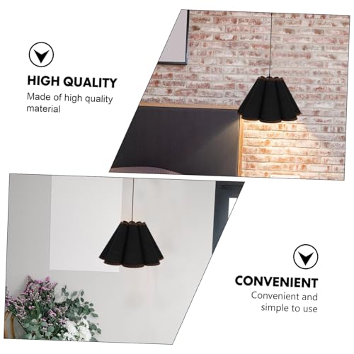 FUTUREORYY Petal förmiger Stoff lampenschirm Moderner Kreativer Lampenschirm mit Stabilem Metallgestell Installieren Vielseitig für Hängelampe Stehlampe und Nachttischlampe Schwarz FUTUREORYY Petal förmiger Stoff lampenschirm Moderner Kreativer Lampenschirm mit Stabilem Metallgestell Installieren Vielseitig für Hängelampe Stehlampe und Nachttischlampe Schwarz von FUTUREORYY