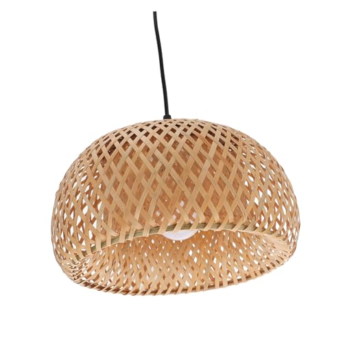 FUTUREORYY Plug in Pendelleuchte mit Lampenschirm Wicker Rattan Hängeleuchte Langlebig und Stabil Geeignet für Wohnzimmer Schlafzimmer Esszimmer Dekorative Deckenleuchte mit Elegantem Boho von FUTUREORYY