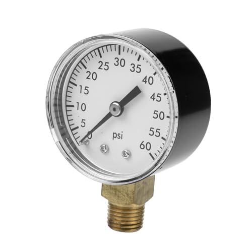FUTUREORYY Pooldruckmesser Psi Manometer für Aquarium Schwimmbad Spa Wasserfiltersystem mit Npt Leichter Robuster und Legierungsdruckmesser für Wasseranlagen von FUTUREORYY