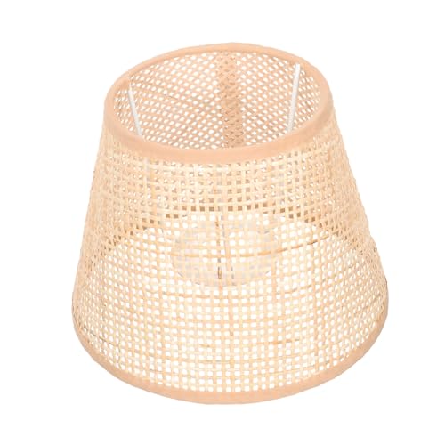FUTUREORYY Rattan Lampenschirm Langlebiger Gewebter Lampenschirm Einfacher Abnehmbarer Lampenüberzug Geeignet für Tischlampe und Nachttisch im Wohnzimmer und Schlafzimmer Klassisch von FUTUREORYY