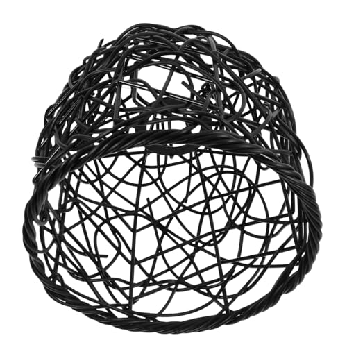 FUTUREORYY Rattan Lampenschirm aus Kunststoffgeflecht Boho Deckenleuchte Ersatzschirm Fassung Pendelleuchten abdeckung für Flur Schlafzimmer Küche Handgefertigt Warmes Gelb Einfach zu von FUTUREORYY