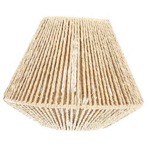 FUTUREORYY Retro Geflochtener Pendelleuchtenschirm aus Papierseil Vintage Lampenschirm für Hängelampe Boho Stil Lampenabdeckung Handgewebt Leicht zu Installieren Geeignet für Wohnzimmer FUTUREORYY Retro Geflochtener Pendelleuchtenschirm aus Papierseil Vintage Lampenschirm für Hängelampe Boho Stil Lampenabdeckung Handgewebt Leicht zu Installieren Geeignet für Wohnzimmer von FUTUREORYY