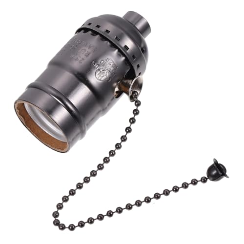 FUTUREORYY Retro Lampenfassung aus Aluminium mit Zugkettenschalter Vintage Pendelleuchtenhalter DIY Lampenadapter für Standard Glühbirnen Einfache Installation Robust und Dekorativ FUTUREORYY Retro Lampenfassung aus Aluminium mit Zugkettenschalter Vintage Pendelleuchtenhalter DIY Lampenadapter für Standard Glühbirnen Einfache Installation Robust und Dekorativ von FUTUREORYY