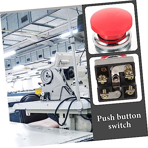 FUTUREORYY Roter Metall Druckknopf Pilzform Selbstzurückstellend Flacher Kontrollknopf für Lkw Elektrische Mechanische Geräte Vielseitig Robust Zuverlässig FUTUREORYY Roter Metall Druckknopf Pilzform Selbstzurückstellend Flacher Kontrollknopf für Lkw Elektrische Mechanische Geräte Vielseitig Robust Zuverlässig von FUTUREORYY
