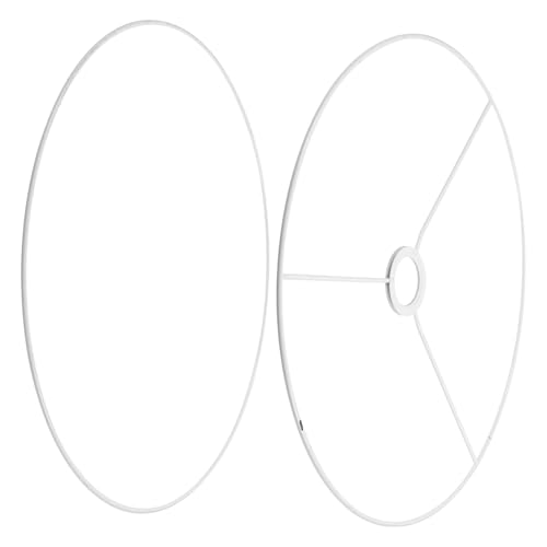 FUTUREORYY Runder Lampenschirm rahmen Vintage Metall Lampenschirm halter DIY Lampenfassung Vielseitig für Tischleuchte Stehlampe Deckenleuchte Robust und Rostbeständig von FUTUREORYY