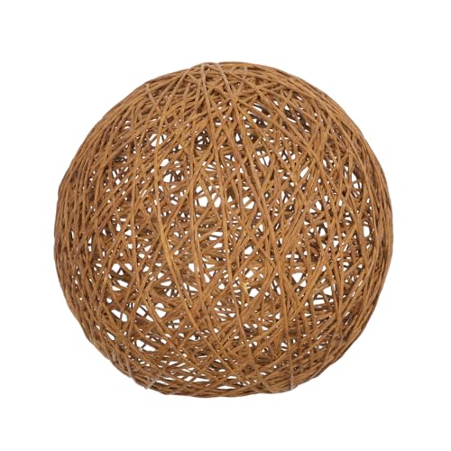FUTUREORYY Runder Rattan Lampenschirm Boho Stil Decken und Tischlampe Schutzabdeckung Handgewebt Robust und Dekorativ in Hellbraun FUTUREORYY Runder Rattan Lampenschirm Boho Stil Decken und Tischlampe Schutzabdeckung Handgewebt Robust und Dekorativ in Hellbraun von FUTUREORYY