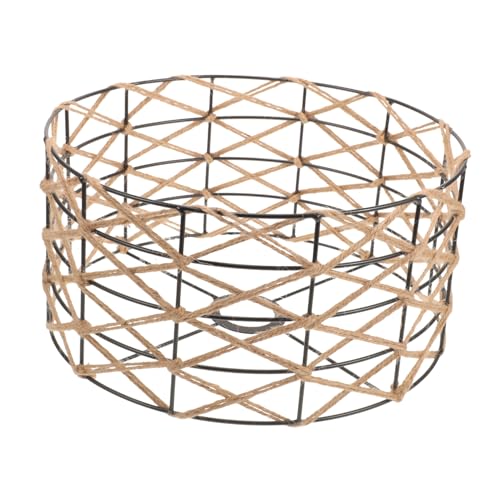 FUTUREORYY Rustikaler Lampenschirm aus Hanfseil Vintage Deckenlampen Abdeckung Dekorativer Pendelleuchten Schirm für Wohnzimmer Esszimmer und Geschäft Leicht Installieren von FUTUREORYY