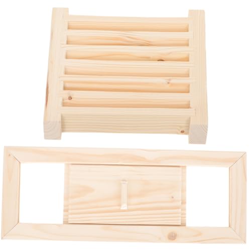 FUTUREORYY Sauna Lüftungsgitter aus Massivem Langlebiges Ventilationsset mit Praktischen Jalousien für Sauna und Dampfräume Einfache Glatte Oberfläche Fördert Frische Luftzufuhr von FUTUREORYY