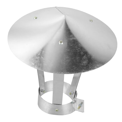 FUTUREORYY Schornsteinabdeckung aus Robustem Eisen Regenfest und Langlebig Außendurchmesser Einfache Winddichter Kaminhut zum Schutz vor Regen und Wetterfeste Dachkappe für Schornsteinrohre von FUTUREORYY