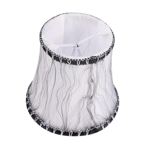 FUTUREORYY Schwarzer Flanellbezogener Lampenschirm Schützender Stofflampenschirm für Kronleuchter Weicher Lichtfilter für Schlafzimmer und Wohnzimmer Dekorative Haushaltslampe FUTUREORYY Schwarzer Flanellbezogener Lampenschirm Schützender Stofflampenschirm für Kronleuchter Weicher Lichtfilter für Schlafzimmer und Wohnzimmer Dekorative Haushaltslampe von FUTUREORYY